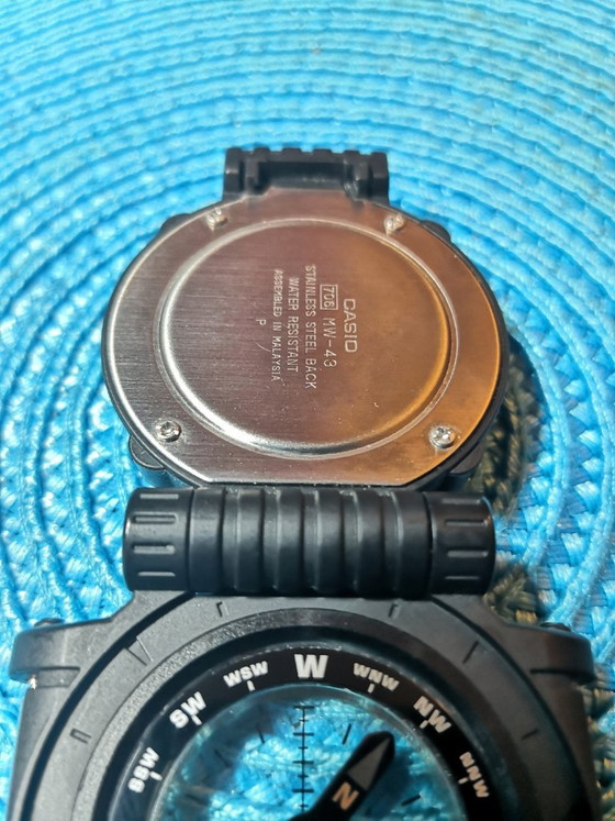 Zeldzame Casio Landfarer Pathfinder MW-43 "Compass" Vintage / Uitstekende staat – Klokken, Plastic (photo 8 of 9)