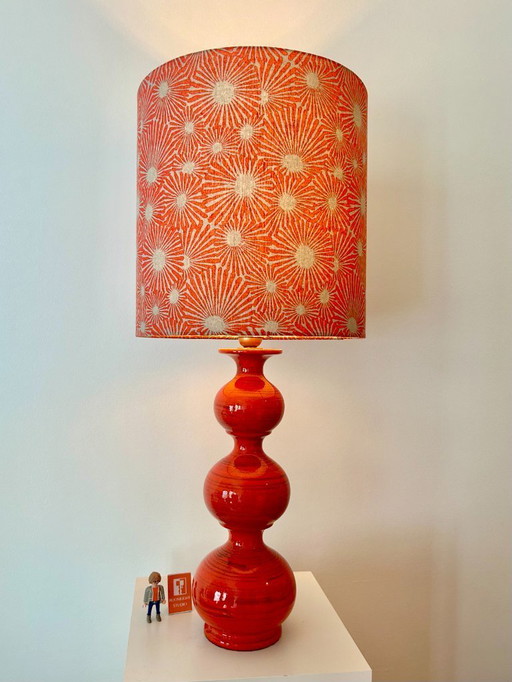 Kaiser Leuchten: Mid-Century Bubble Lampe in feurigem Rot