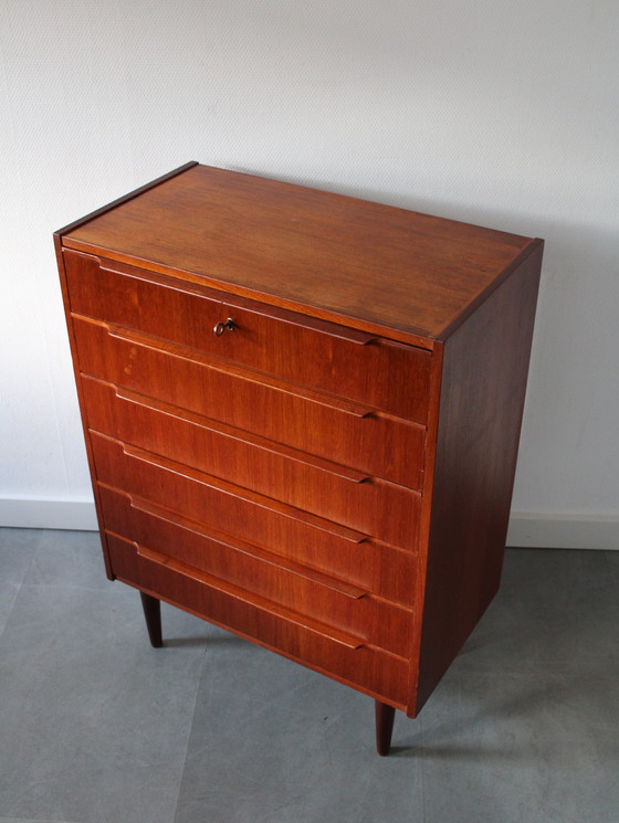 Image 1 of Vintage Danish chest of drawers in teak