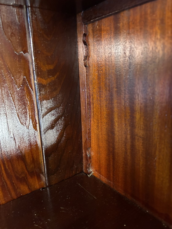 Image 1 of Antiek Edwardiaans Bureau met Ingelegd Bloemendetail - Begin 20e Eeuw Elegantie tijdloos raffinement met