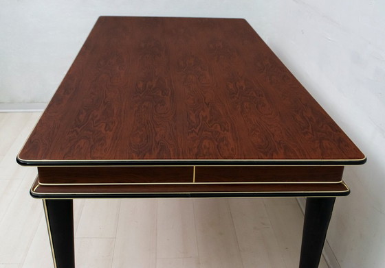 Image 1 of Umberto Mascagni voor Harrods Londen Mid Century Moderne Italiaanse eettafel, jaren 50
