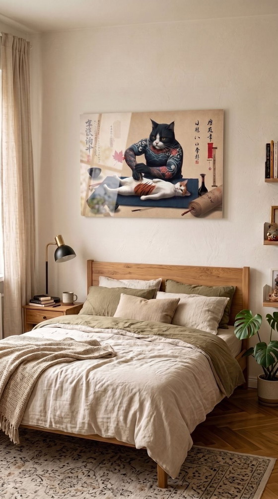 Printed photo / limited series / original decoration / decorative painting / art / tattoo / cats, Art Prints (photo 4 of 5)
