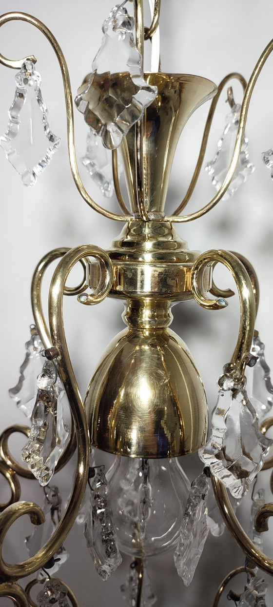 Image 1 of Plafonnier en cristal - Espagne, années 1950