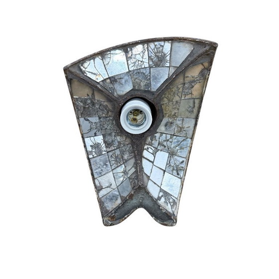 Image 1 of Suspension industrielle vintage n° 2 par Esla avec miroirs