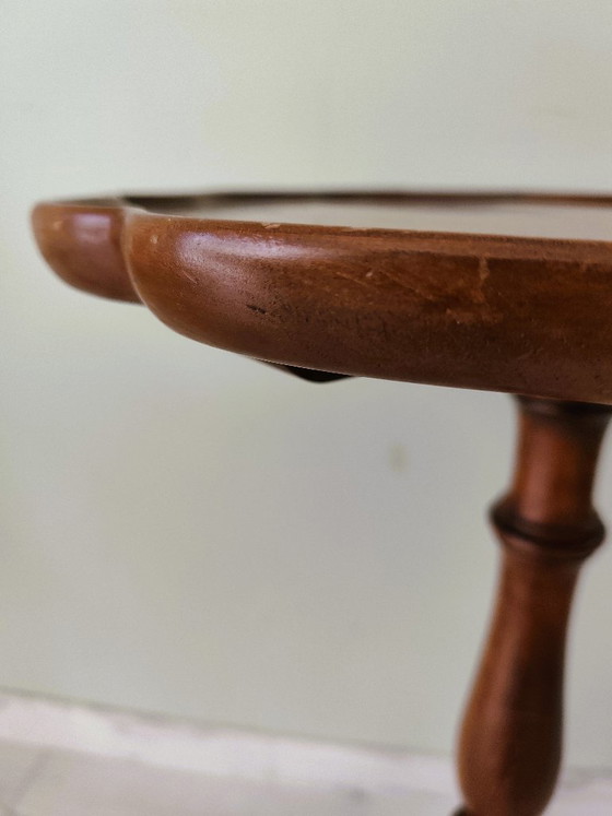 Image 1 of antique tripod pedestal table