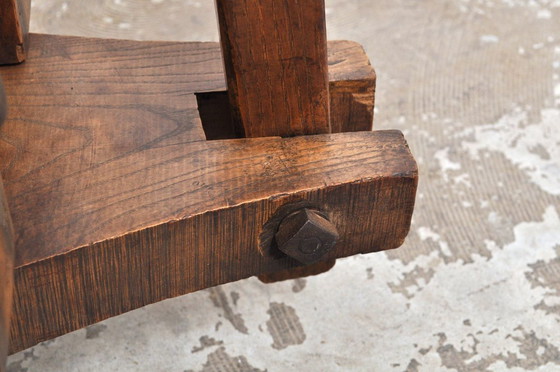 Image 1 of Antieke eiken transportkar eind 19de eeuw