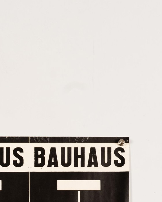 Image 1 of Bauhaus Werkstatt Arbeiten – 1979 – Original Vintage Exhibition Poster – Bauhaus Modernism – 47.5x69.5 cm