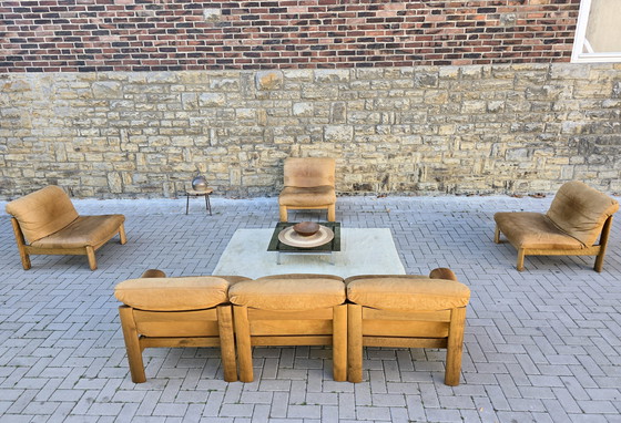 Image 1 of Ensemble de sièges, canapé, fauteuil, style vintage années 60-70, bancs, canapé modulable, style milieu du siècle