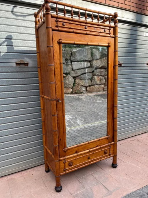 Armario Antiguo Imitación Bambú Siglo XIX