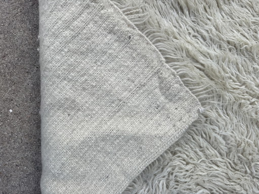 Groot Scandinavisch wollen tapijt van Rya, jaren 60 – vloerkleden en tapijten, Wool (photo 2 of 15)