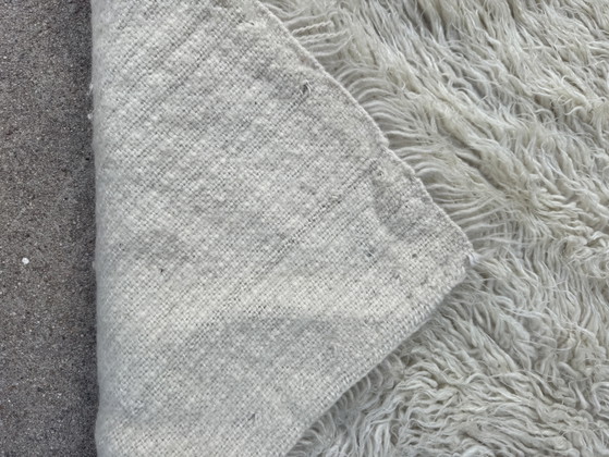 Groot Scandinavisch wollen tapijt van Rya, jaren 60 – Vloerkleden en tapijten, Wool (photo 2 of 15)