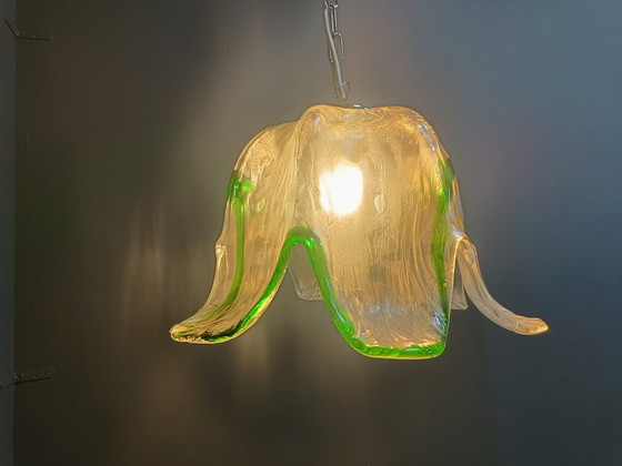 Image 1 of Vintage Murano glazen hanglamp, voor Mazzega, 1960