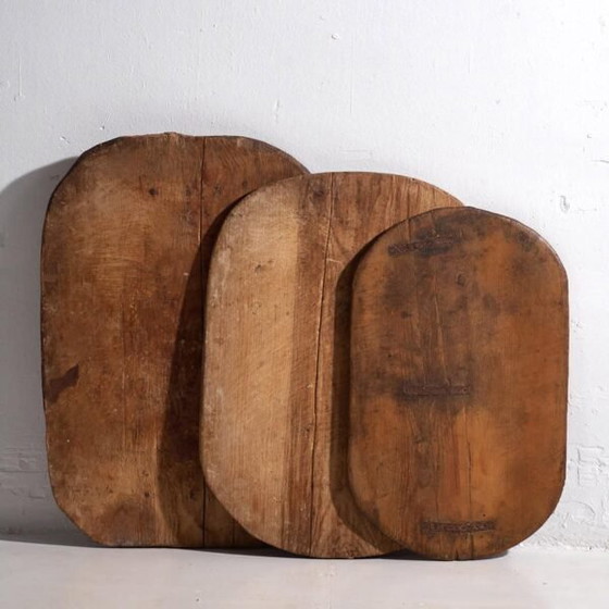 Große antike Schneidebretter (ca. 1920). 3er-Set #18 – Küchenzubehör, Wood, Rustic (photo 5 of 13)