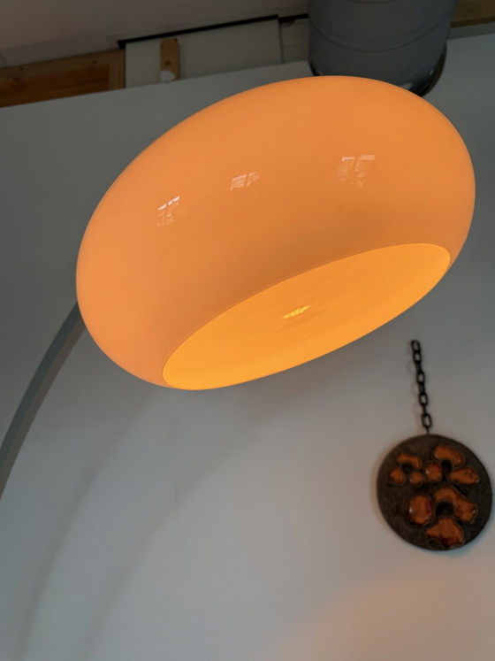 Vintage XXL Verstelbare Deense Booglamp ‘70 – Vloerlampen, Plastic, Metal (photo 9 of 15)