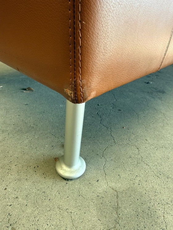 Vitra Morrison 2-Sitzer, Jasper Morrison, 2 Sitzer Sofas, Leder, Metall, Braun, Modern (Foto 3 von 14)