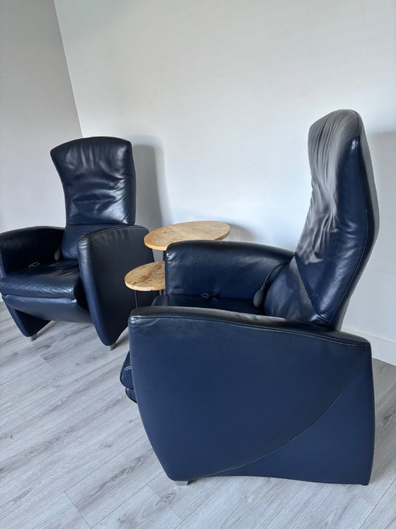 2x Jori Vinci Blue – Armchairs, Leather (photo 5 of 6)