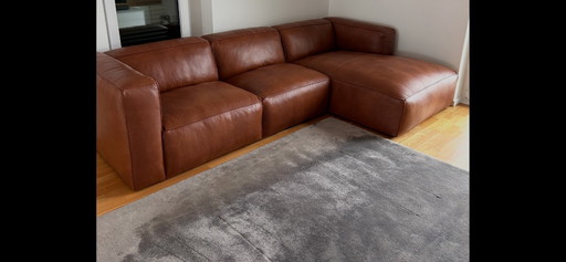 Christian Lacroix leather corner sofa Muse (5 seater) in excellent condition