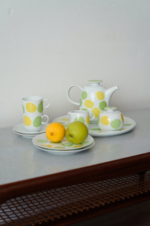 Années 70 - Vaisselle vintage Melitta Lindau motif pomme - 11 pièces