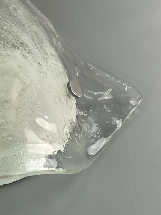 Image 1 of Lampada da parete anni '60 e '70 Kalmar Franken Carlo Nason Ice Glass anni '60