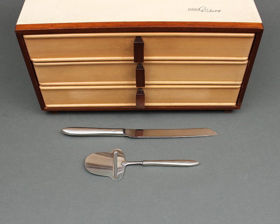 Image 1 of Dick Simonis (1919-2004) - Gero Zilduro - 12 couverts - model Festini - 118 delig - RVS bestek - 1959 