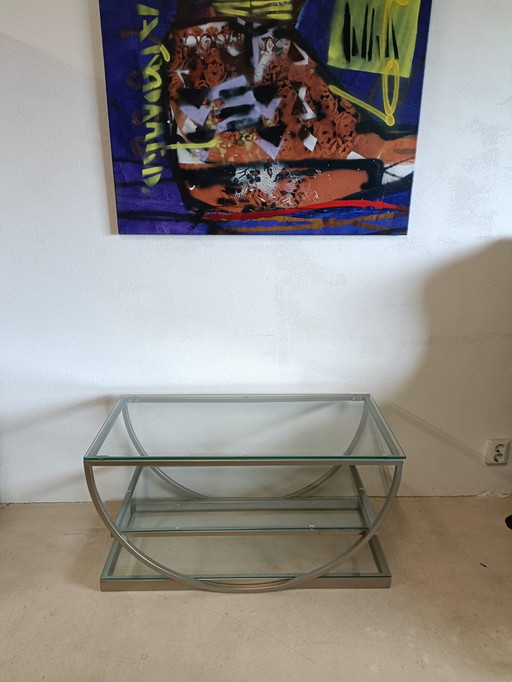 Tavolino/seduta in vetro