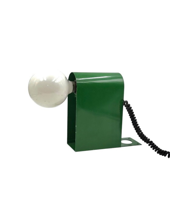 Image 1 of Lámpara de mesa/pared verde estilo era espacial, Italia, década de 1970.