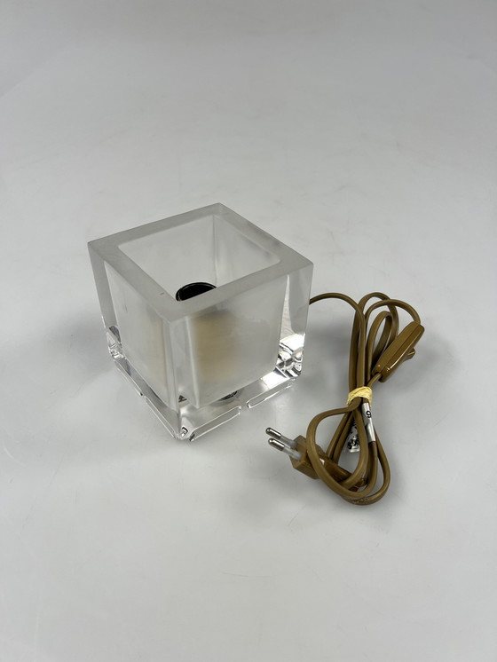 Image 1 of Lampada vintage a cubo in vetro, design Nachtmann Leuchten, Germania anni '70