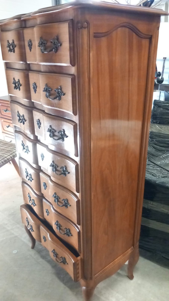 Image 1 of Commode Semainier 7 Tiroirs Style Louis XV