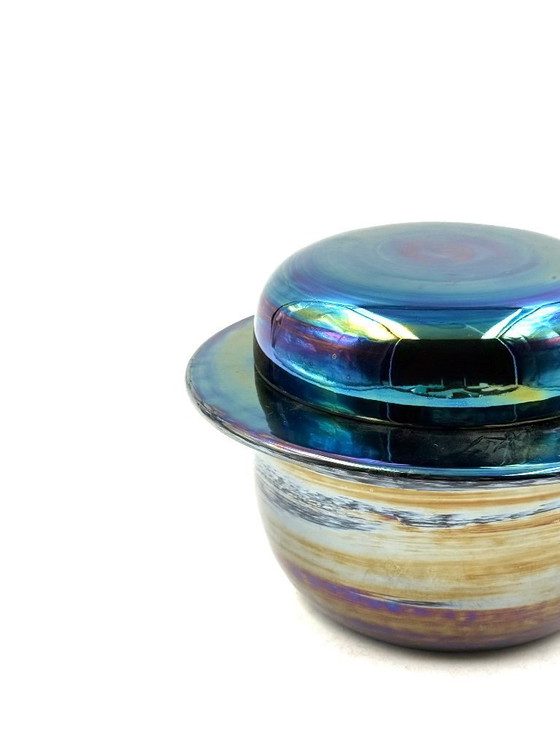 Image 1 of Mid-century modern iridescent ceramic, Paoli Italy 1970s