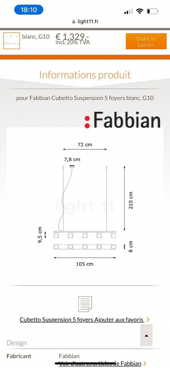 Image 1 of Fabian Pendelleuchte