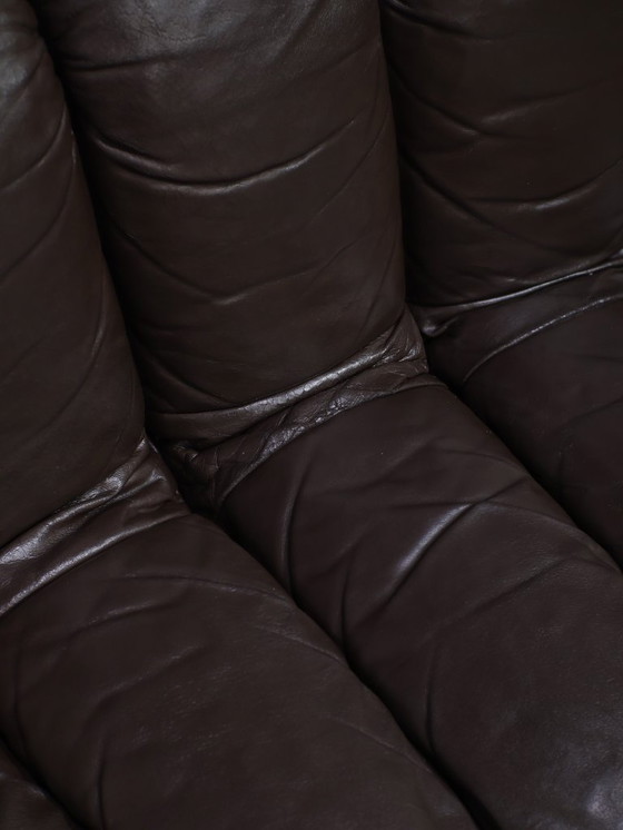 Image 1 of Divano DS-600 Non-Stop Snake De Sede anni '70 in pelle marrone