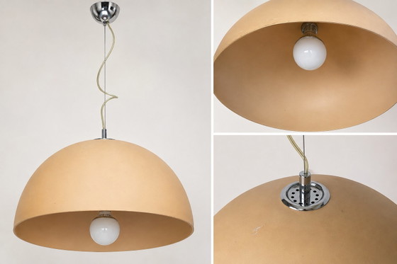Vintage Italian Glass Pendant Lamp 1970s Mid Century Modern Space Age Ceiling Light – Lampade a sospensione (photo 3 of 10)