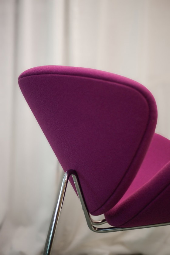 Orangenscheibe F473B Artifort Fuchsia – Sessel, Metal, Textile (photo 7 of 7)