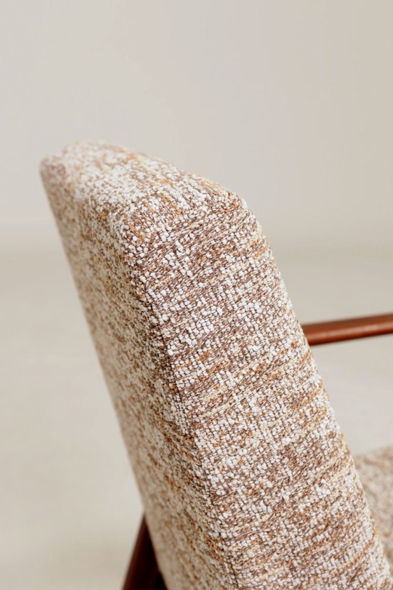 Image 1 of Fauteuil vintage granola au sucre brun 1970