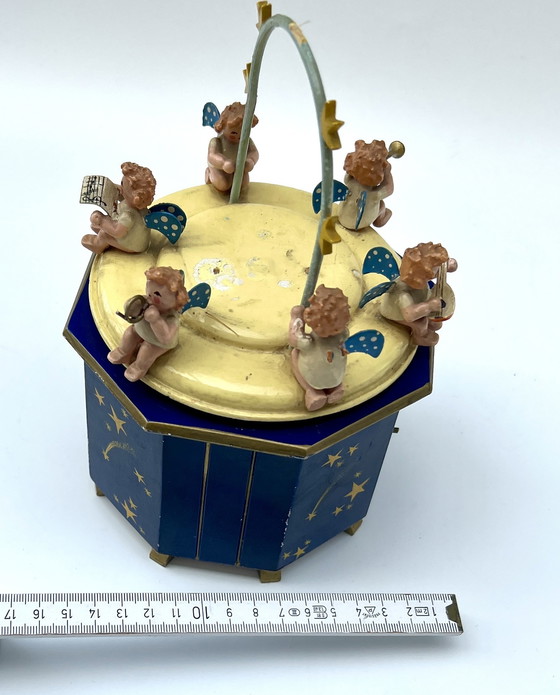 Image 1 of Vintage music box with angels – Thorens musical mechanism – “Silent Night” – Germany, 1950s/60s