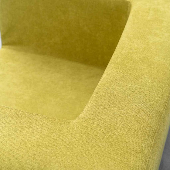 Poltrona Lounge Vintage in Tessuto Verde Lime – Design Geometrico Anni ’70 – Poltrone, Glass, Geometrisch (photo 6 of 9)