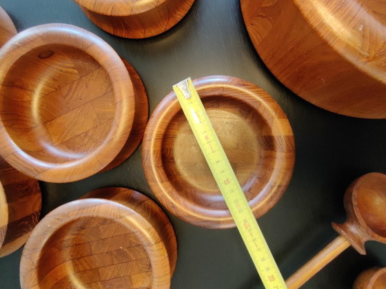 Image 1 of Digsmed Danimarca, set di ciotole per insalata, teak