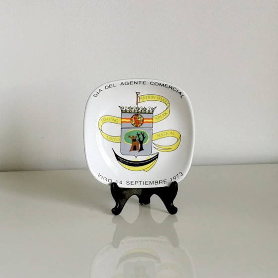 Image 1 of COMMEMORATIVE PORCELAIN TRAY OR PLATE - 1973