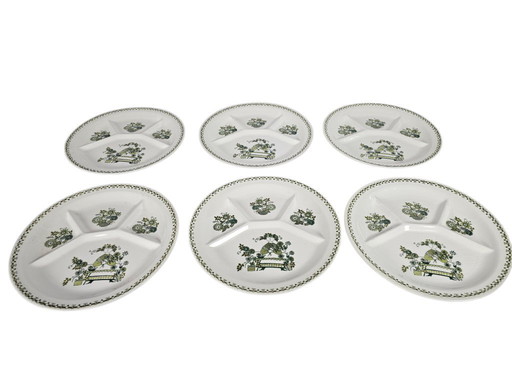 Figgjo Flint - Turi design - Market -  Fondue borden (6)  - Noorwegen - 1970's