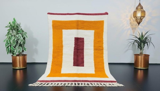 Marokkanischer Teppich, handwerklich, en laine, 250 x 150 cm