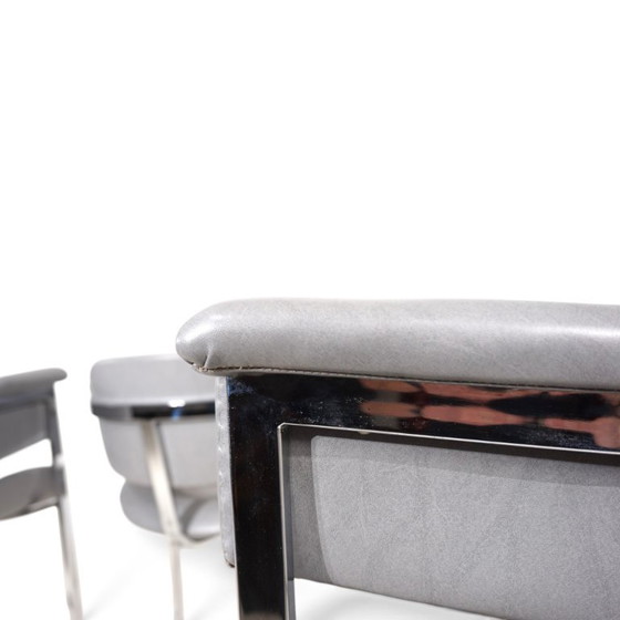 Set van 4 eetkamerstoelen van Vittorio Introini voor Mario Sabot, 1970 – Leather (photo 7 of 19)