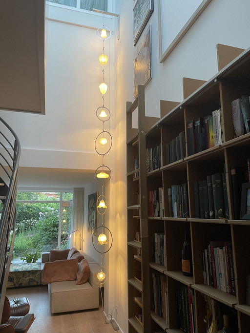 Old lampshade lamp 450cm long PH Eek