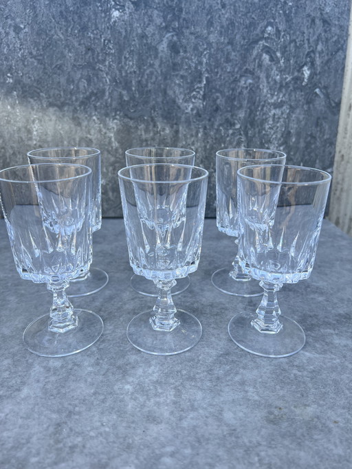 Crystal d'arques glasses set 6 pieces