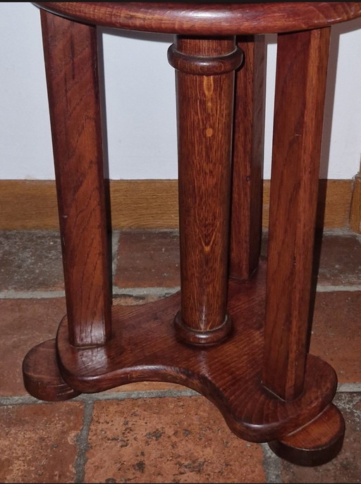 Sgabello classico rotondo per pianoforte regolabile in altezza