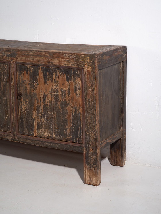 Buffet bas ancien style wabi sabi (c.1900) #24, Bois, Fer, Noir (photo 56 sur 57)