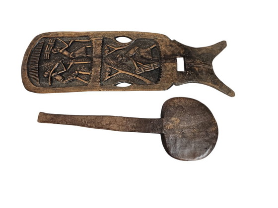 Silla Palaver - Silla de parto/bario - Madera maciza - Malawi - Tercer cuarto del siglo XX – Sillas y sillones (photo 8 of 8)