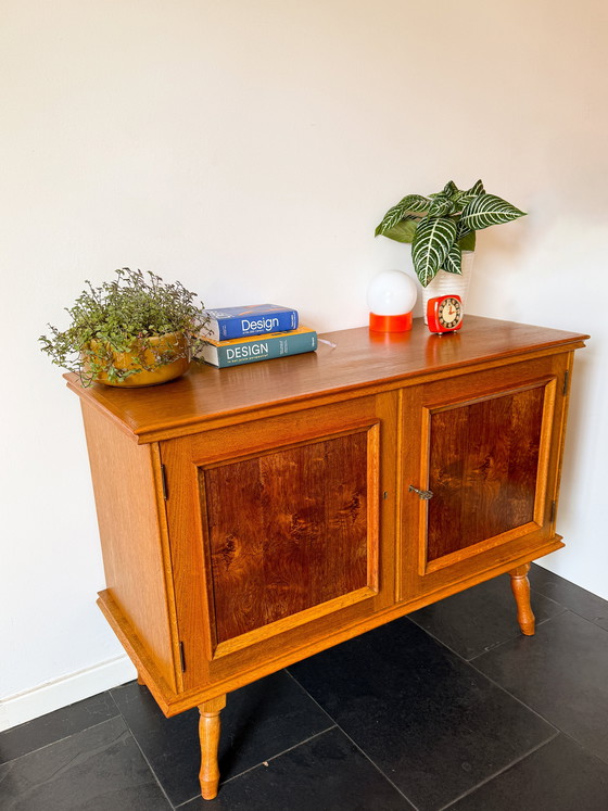 Image 1 of Vintage Mid - Century Sideboard - 2 Doors - Wood - 1960s