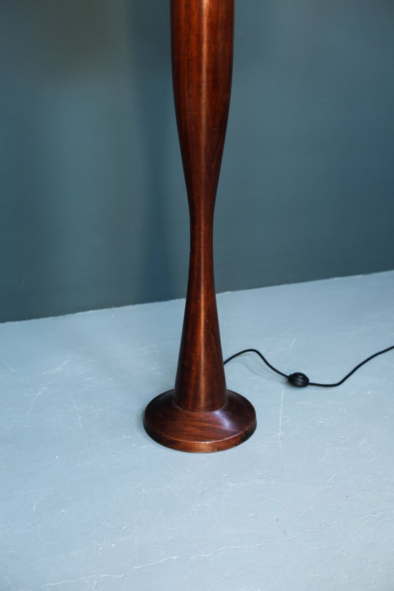 Image 1 of Italian Sculptural Rosewood Floor Lamp
