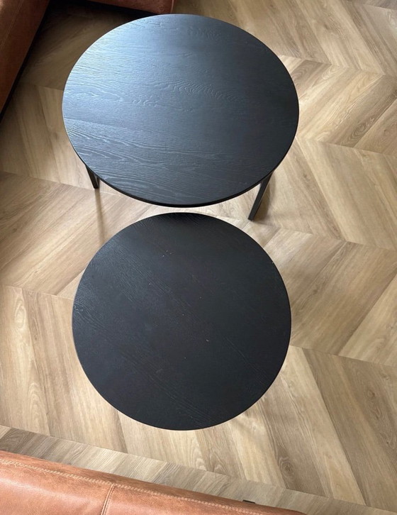 Lot de 2 tables rondes – De Bommel, Tables basses, Métal (photo 2 of 5)