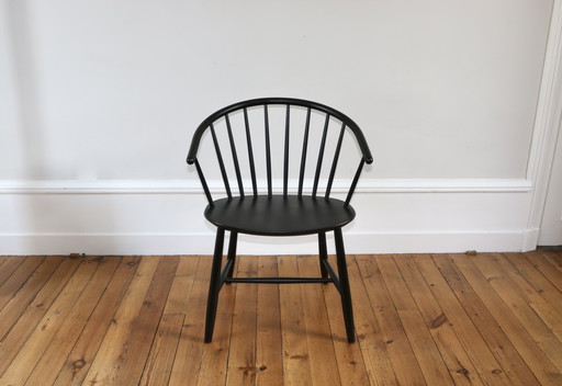 Vintage Scandinavian armchair J64 Ejvind Johansson, 1960